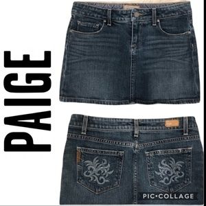 Paige Malibu Mini Denim Skirt Size 27